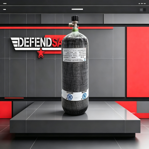 Carbon Fibre Hoop Wrapped Cylinder, 9L 300 BAR (Filled & Tested)