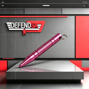 Self Defense Mini Pointed Kubotan Baton Pink