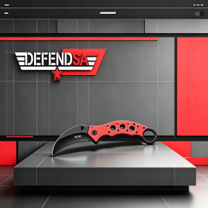 DOW FOLDING KARAMBIT RED GRIP
