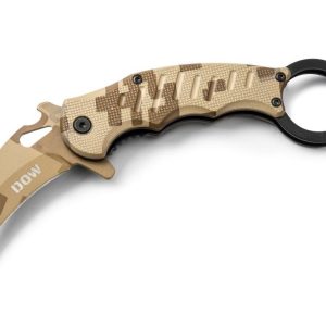 DOW K2292 Digi Camo folding karambit pocket knife