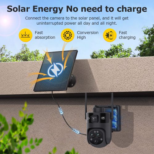 Solar Battery Black Camera 15x Zoom 4G or WIFI - Image 11