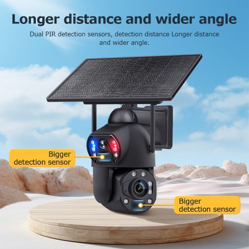 Steel Body Solar Battery Camera 36x Zoom 4G or WIFI -10W Panel - Image 7