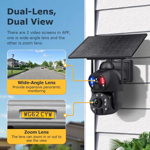 Steel Body Solar Battery Camera 36x Zoom 4G or WIFI -10W Panel - Image 6