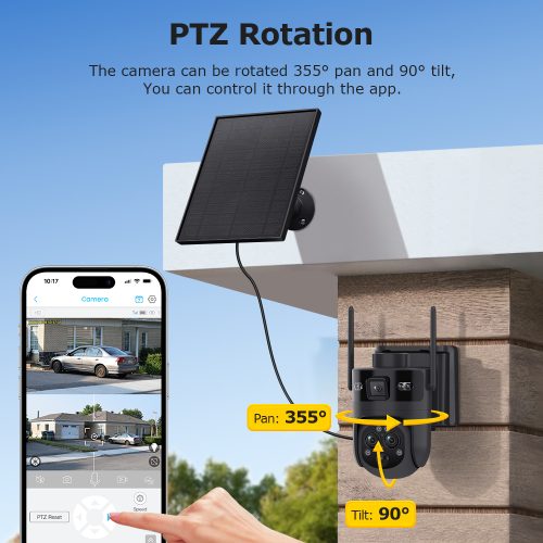 Solar Battery Black Camera 15x Zoom 4G or WIFI - Image 14