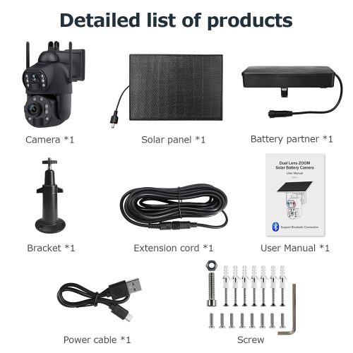 Steel Body Solar Battery Camera 36x Zoom 4G or WIFI -10W Panel - Image 18