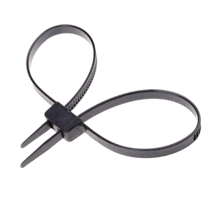 Double Cable Tie Cuffs Non-Releasable 430mm x 12.7mm (900mm Total Length)