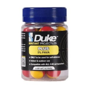 Duke Irritant Projectiles Plus 5% Pava .68 Cal. (25)